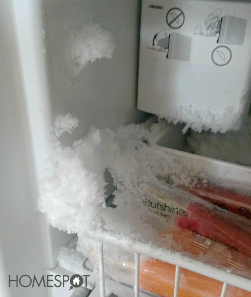 why is there snow in the freezer, appliances