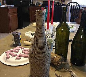 love wine bottles, crafts, repurposing upcycling