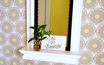 Add Detail With Scalloped Trim {Easy Mirror Makeover}