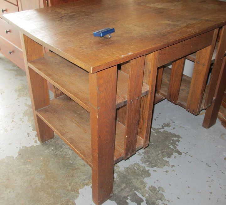 more repurposing ideas, painted furniture, repurposing upcycling, Back and side of table Both sides have shelves I love it