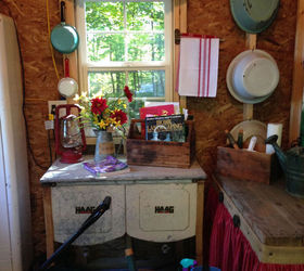 a teacher s dream garden shed, curb appeal, gardening, outdoor living, Antique Haag wash tubs