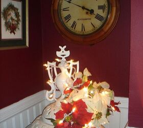 i love decorating our 1895 queen anne victorian for christmas with 12 trees, christmas decorations, seasonal holiday decor, wreaths, Another clock and more lights of course