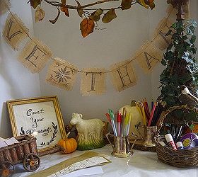 thanksgiving gratitude lanterns, seasonal holiday d cor, thanksgiving decorations, set up a decorating station with basic art supplies