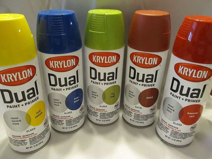 calling all thrifters in the louisville ky metro area, A bright color of Krylon spray paint in EVERY bag