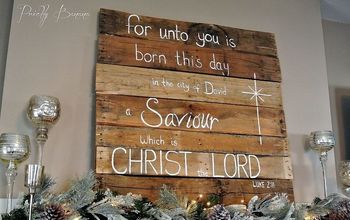 Christmas Mantle Pallet Sign