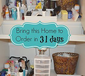 my 31 days of decluttering organizing and bringing order to my home, organizing, Getting the bathroom organized