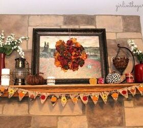 fun festive and fabulous fall fireplaces, fireplaces mantels, seasonal holiday decor, Girl in the Garage