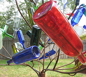 diy bottle tree, gardening