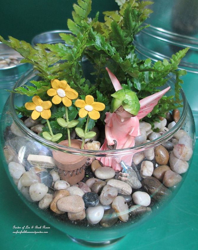 create your own terrariums, container gardening, crafts, gardening, terrarium, Create your own fairy terrarium or theme of your choice