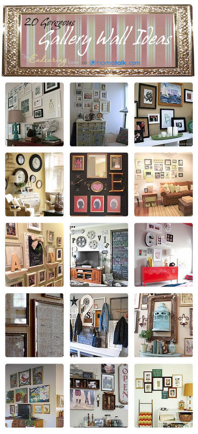 hometalk clipboard 20 gorgeous gallery wall ideas, home decor, wall decor