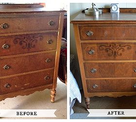 super quick antique dresser restoration, painted furniture, woodworking projects, I didn t even need to refinish the top of the dresser it all turned out great