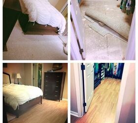 carpet to laminate for allergies and dogs, diy, flooring, Carpet to laminate