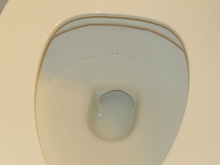 how to clean that stubborn toilet bowl ring for 25 cents, cleaning tips, go green, After attempting to clean with Comet and Liquid toilet bowl cleaner I still had this nasty hard water build up scuzzy ring