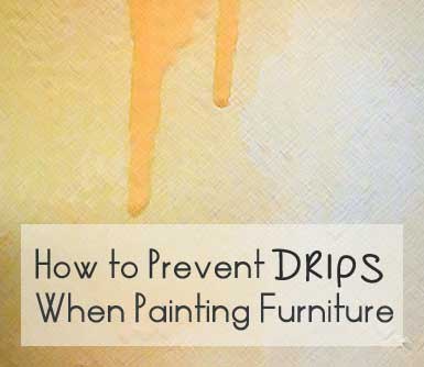 how to prevent drips when painting furniture, painted furniture