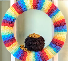st patrick s day wreath crochet pattern, crafts, seasonal holiday decor, wreaths