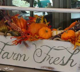 southern home fall tour, seasonal holiday d cor, wreaths, Vintage tool box repainted with chalk paint tutorial soon