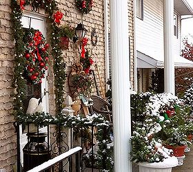 christmas home tour part 1 the outside of our home, christmas decorations, curb appeal, seasonal holiday decor, Our Front Porch