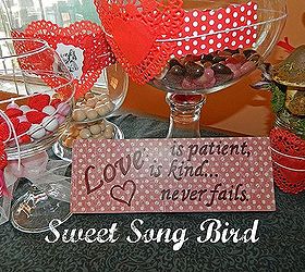 love never fails block valentine s day decor, crafts, decoupage, seasonal holiday decor, valentines day ideas, Try filling some Apothecary jars with Valentine s Day Candy along with a sweet Love block and you got yourself some sweet pun intended decor