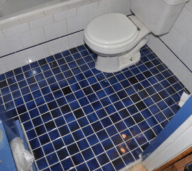 small bath flooring project, flooring, tile flooring, tiling, The completed radiant floor project