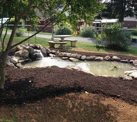 pond waterfall build, ponds water features