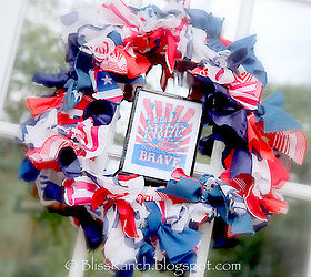 canada day wreath from a pool noodle, crafts, seasonal holiday decor, wreaths, It s fabulous for July 4th too