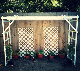 my very first arbor, diy, outdoor living, woodworking projects