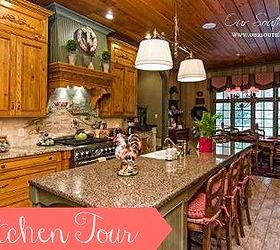 french country kitchen tour, home decor, kitchen design, kitchen island, Here is a wide angle lens view of the entire kitchen