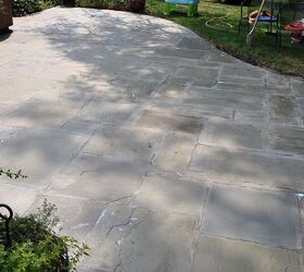 our pennsylvania bluestone patio gets a face lift, diy, patio, tiling, Last step sealer is applied and the patio looks brand new