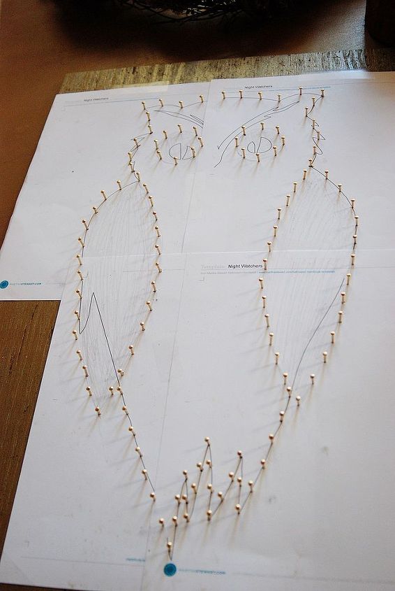owl string art diy, crafts