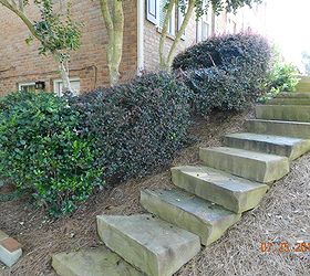 pathways, gardening, landscape, lawn care, Crab Orchard steps make navigating this slope much easier
