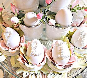 vintage tin spring egg centerpiece, crafts, seasonal holiday decor, Spring Eggs