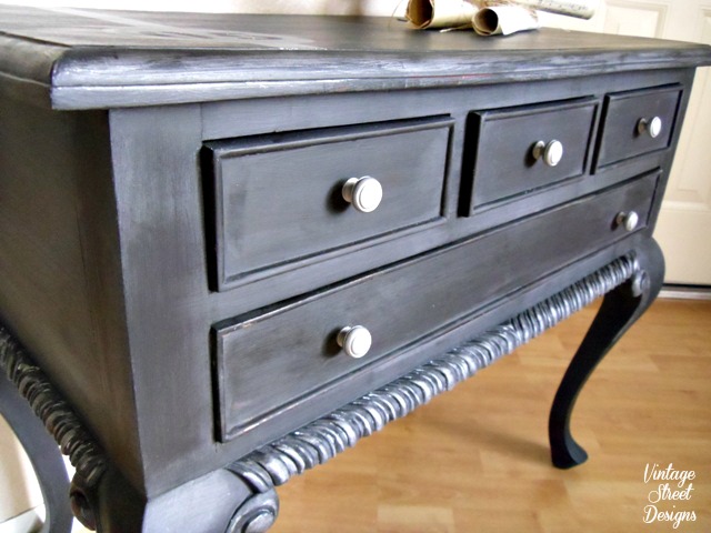beckley black bombay chest, painted furniture