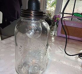 diy tutorial jar pendant swag light, diy, how to, lighting, that s it now its ready to be suspended from ceiling in your chosen spot visit my blog for a useful link on how to do this thanks for looking