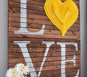 ruffled heart valentines day pallet art, crafts, pallet