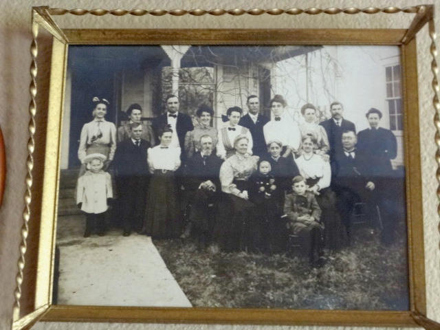 bringing out the ancestors, dining room ideas, home decor, This picture was taken in the mid 1880 s Since it looks like winter we think it must have been a family Christmas picture My grandfather is sitting on his grandmother s lap