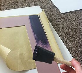 update a frame mat with some paint, crafts, repurposing upcycling