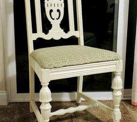 blue chair makeover, painted furniture