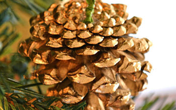 Gilded Pine Cone Ornament – West Elm Knockoff