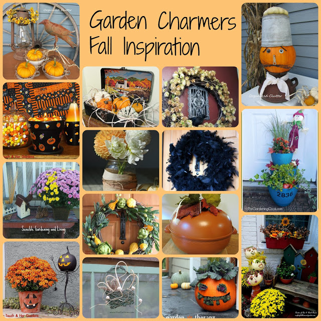encantadores de jardim inspirados no outono e no halloween, Alguns dos projetos apresentados na rodada