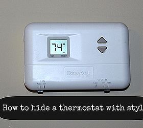 hide your thermostat behind old wooden doors, doors, home decor, Hide your thermostat but still access it
