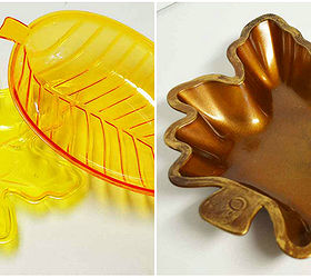 paint pizazz for dollar store plastic leaves, crafts, painting