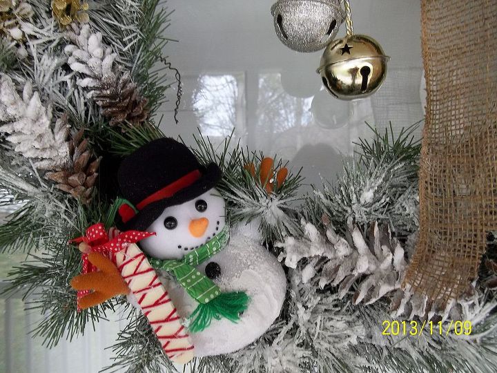 wreaths i made, christmas decorations, crafts, seasonal holiday decor, wreaths, I made this also