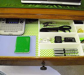 i organized and prettified my office desk drawer, organizing