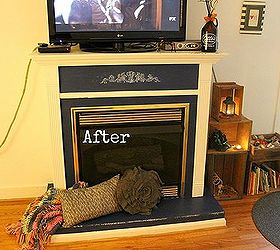 annie sloan chalk painted fire place, chalk paint, living room ideas, painting, After