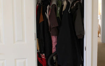Coat Closet Turned Home Office Space