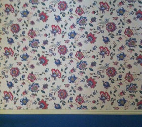 a new library, diy, paint colors, repurposing upcycling, shelving ideas, wall decor, woodworking projects, We started with 80 s flowery wallpaper