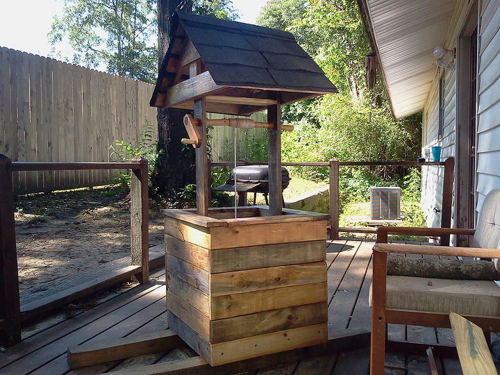 Wishing Well - All Scrap Wood Hometalk Wishing Well - All Scrap Wood Hometalk