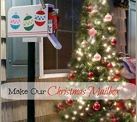 make an outdoor christmas mailbox decoration, outdoor living, porches, seasonal holiday decor, Enjoy making our Christmas mailbox decoration for your porch or yard