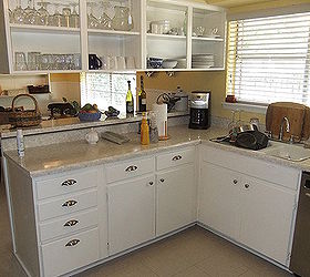 kitchen with open shelving, home decor, kitchen design, shelving ideas