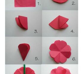 how to make tissue paper flowers, crafts